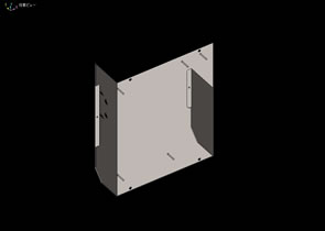 3DCADサンプル：ドアユニットベース